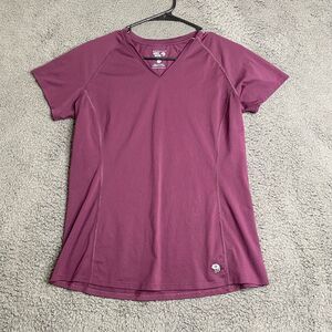 Mountain Hardwear Shirt Womens Wicking Short Sleeve Tech Outdoor Hike Gym SEE